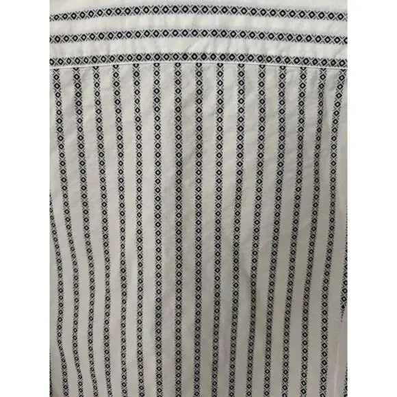 Massimo Dutton Men’s Medium Cotton Blue Patterned Button Up Business Shirt - Picture 5 of 6